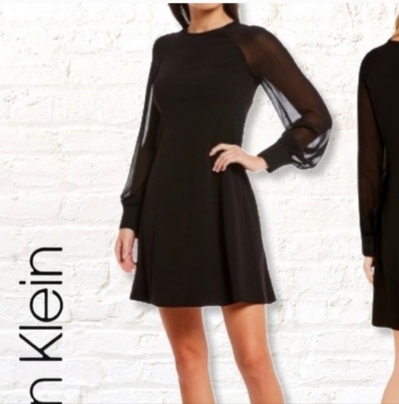Calvin Klein Black Dress NWT - Picture 1 of 3